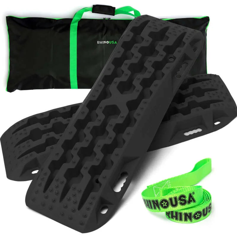 Rhino USA Recovery Traction Boards - Black (Pair) - Main Product View