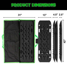 Load image into Gallery viewer, Rhino USA Recovery Traction Boards - Black (Pair) - Back View