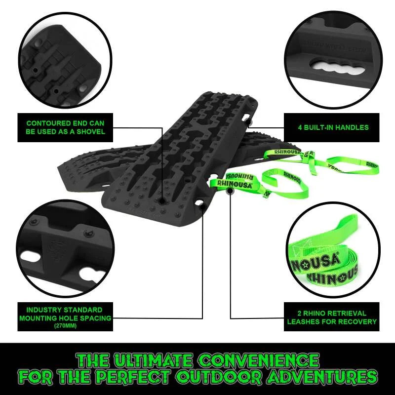 Rhino USA Recovery Traction Boards - Black (Pair) - Additional View 5