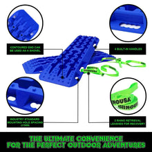 Load image into Gallery viewer, Rhino USA Recovery Traction Boards - Blue (Pair) - Installation View