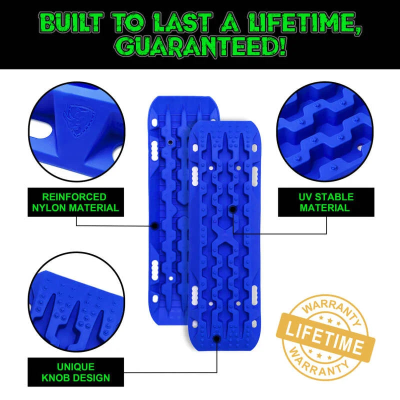 Rhino USA Recovery Traction Boards - Blue (Pair) - Additional View 5