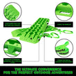 Load image into Gallery viewer, Rhino USA Recovery Traction Boards - Green (Pair) - Back View