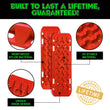 Load image into Gallery viewer, Rhino USA Recovery Traction Boards - Red (Pair) - Side View