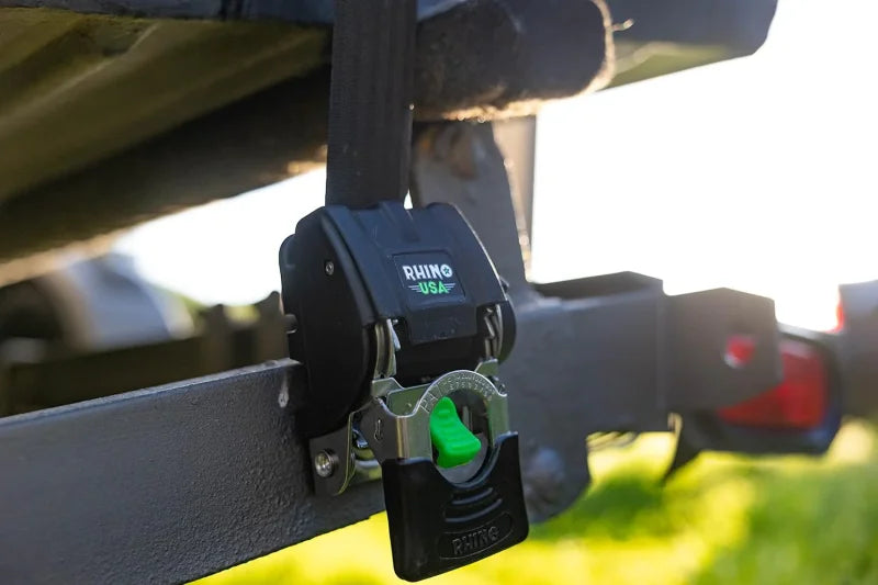 Rhino USA Retractable Transom Straps (2 Pack-Black) - Additional View 5