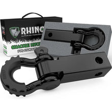 Load image into Gallery viewer, Rhino USA Shackle Hitch Receiver W/ D-Ring (Black) - Main Product View