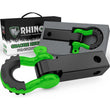 Load image into Gallery viewer, Rhino USA Shackle Hitch Receiver W/ D-Ring (Green) - Main Product View