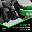 Load image into Gallery viewer, Rhino USA Shackle Hitch Receiver W/ D-Ring (Red) - Side View
