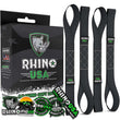 Load image into Gallery viewer, Rhino USA Soft Loops Motorcycle Tie-Down Set 4-Pack Black - Main Product View