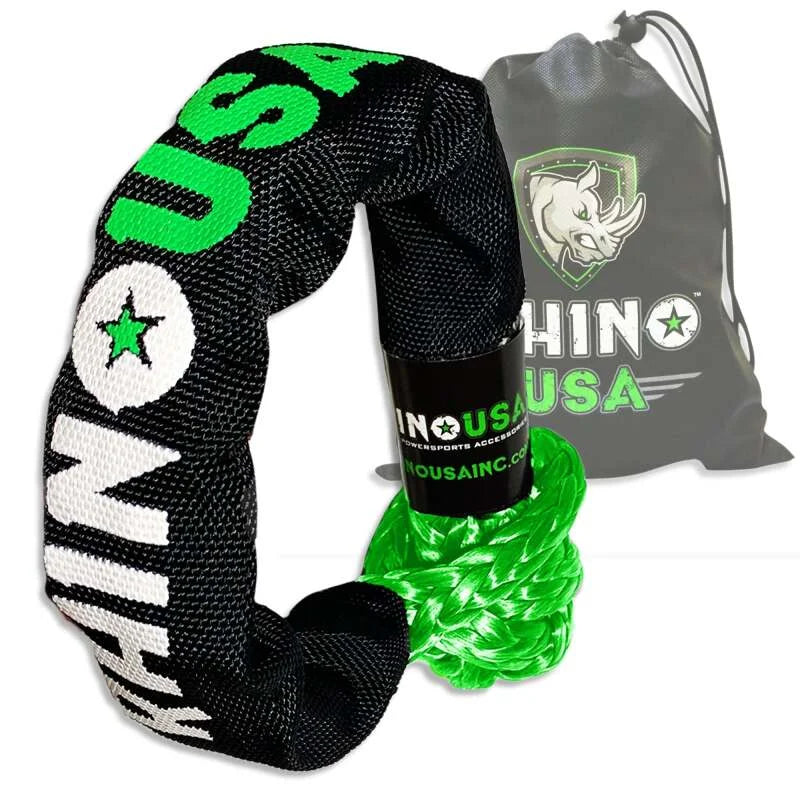 Rhino USA Synthetic Soft Shackle Green - Main Product View