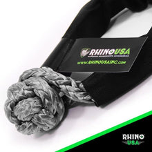 Load image into Gallery viewer, Rhino USA Synthetic Soft Shackles Gray (2-Pack) - Back View