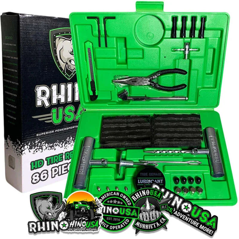 Rhino USA Tire Repair Plug Kit, 86 Pieces - Main Product View