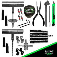 Load image into Gallery viewer, Rhino USA Tire Repair Plug Kit, 86 Pieces - Installation View