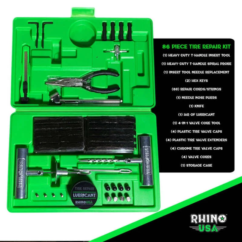 Rhino USA Tire Repair Plug Kit, 86 Pieces - Additional View 7
