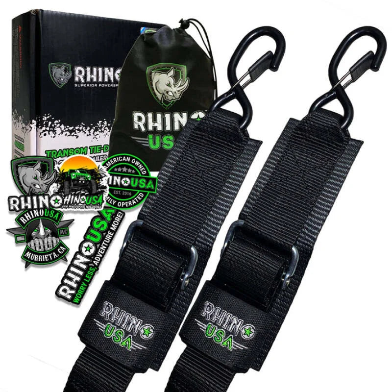 Rhino USA Transom Straps For Boat Trailer (Pair) - Main Product View