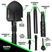 Load image into Gallery viewer, Rhino USA Ultimate Survival Shovel - Back View
