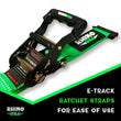 Load image into Gallery viewer, Rhino USA Utv Wheel Chock Tie-Down Kit (2-Wheel Kit) (Green) - Additional View 6