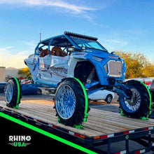 Load image into Gallery viewer, Rhino USA Utv Wheel Chock Tie-Down Kit (2-Wheel Kit) (Green) - Additional View 7