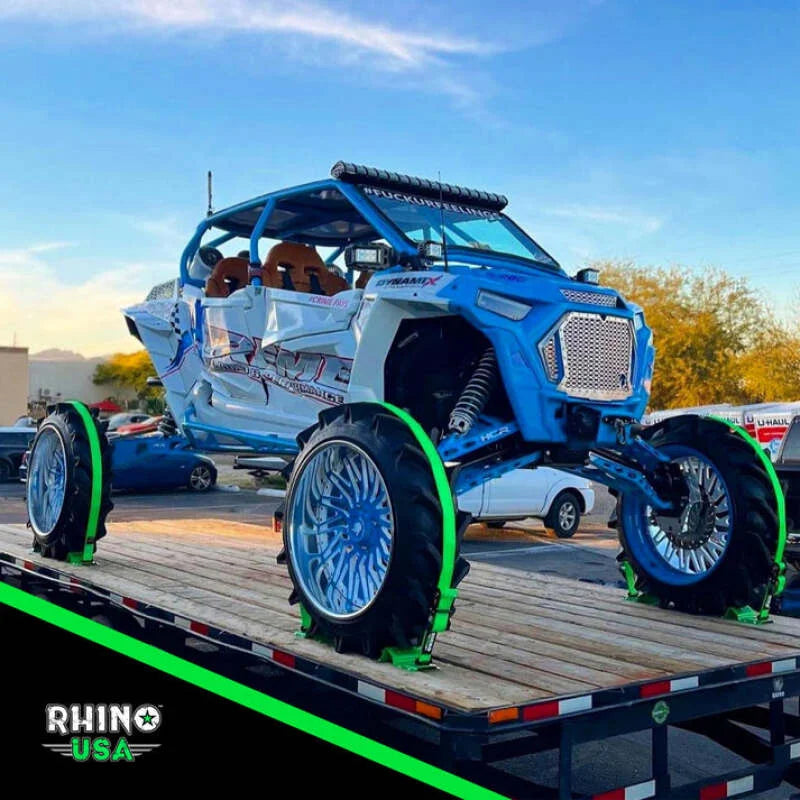 Rhino USA Utv Wheel Chock Tie-Down Kit (4-Wheel Kit) (Green) - Additional View 7
