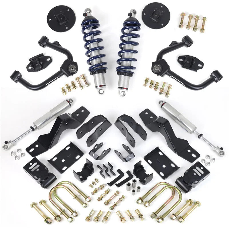 Ridetech 19-25 GM Silverado/Sierra 1500 4WD Lowering Kit - Group B Axle Type - Main Product View