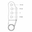Load image into Gallery viewer, Ridetech 2015+ Ford F-150 2WD/4WD Adjustable Rear Shackles - Side View