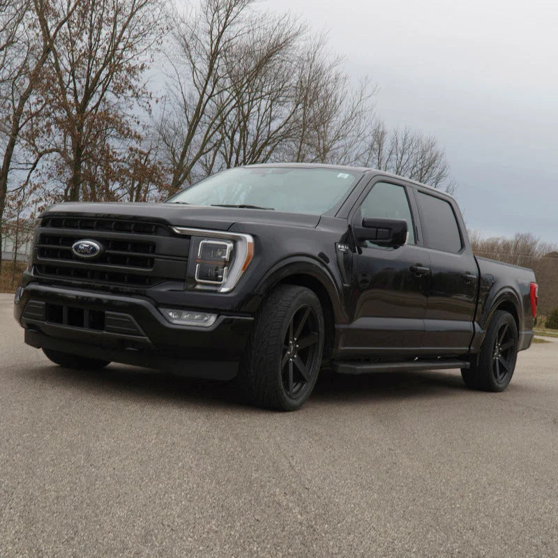 Ridetech 2015+ Ford F150 2WD and 4WD Rear Lowering Kit - Side View