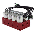 Load image into Gallery viewer, Ridetech 4-Way Big Red Air valve Fittings Not Included - Side View