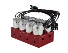 Load image into Gallery viewer, Ridetech 4-Way Big Red Air valve Fittings Not Included - Side View