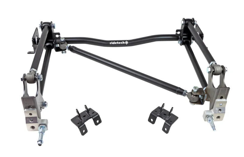Ridetech 55-57 Chevy (One Piece Frame) Bolt-On 4-Link Double Adjustable - Side View