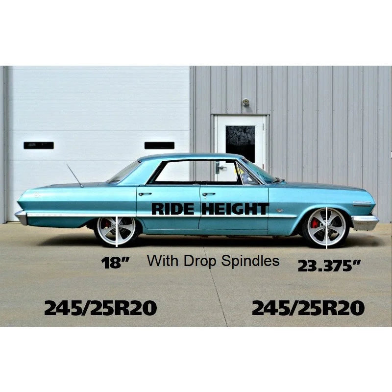 Ridetech 58-64 GM B-Body Big Block StreetGRIP Dual-Rate Front Coil Springs Pair - Side View