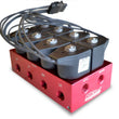 Load image into Gallery viewer, Ridetech 6 Gallon High Flow Big Red Compressor Leveling System Analog - Side View