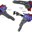 Load image into Gallery viewer, Ridetech 63-79 Chevy Corvette Rear StrongArms System For C7 Hubs - Side View