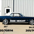 Load image into Gallery viewer, Ridetech 64-66 Ford Mustang Small Block StreetGRIP Lowering Front Coil Springs Dual Rate Pair - Side View