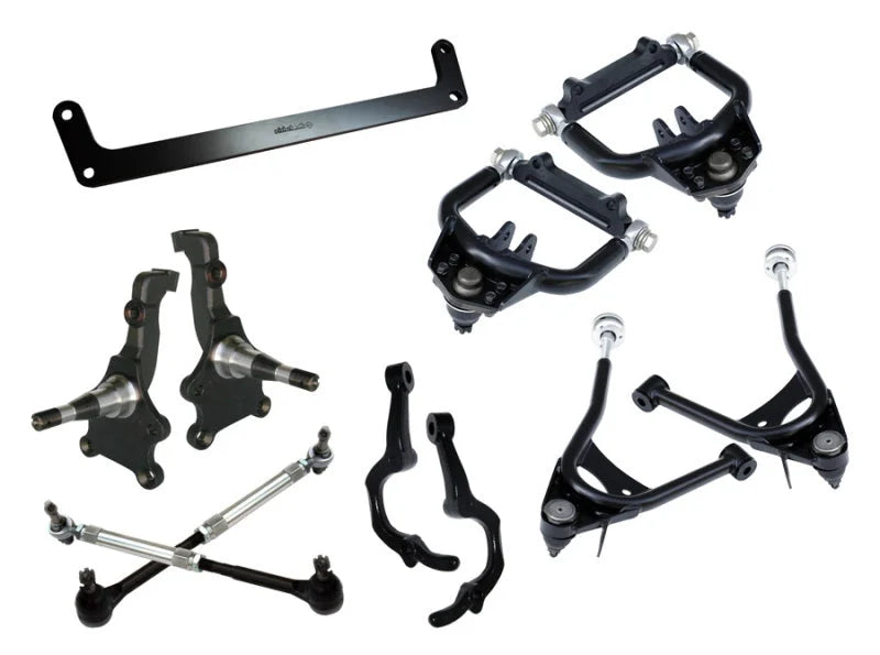Ridetech 64-66 Ford Mustang TruTurn Suspension Package - Side View