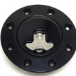 Load image into Gallery viewer, Ridetech 66-67 Chevy Nova Locking Gas Cap (Black Anodized) - Main Product View