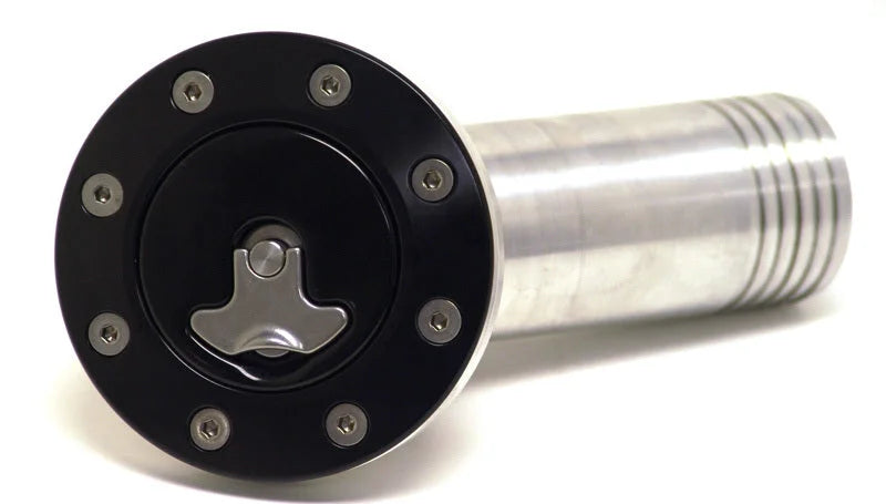 Ridetech 67-68 Camaro Locking Gas Cap (Black Anodized) - Main Product View