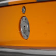 Load image into Gallery viewer, Ridetech 67-68 Camaro Locking Gas Cap (Clear Anodized) - Back View