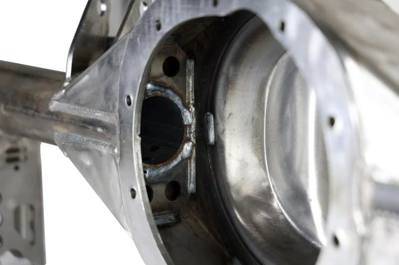 Ridetech 67-69 Chevrolet Camaro / 67-69 Pontiac Firebird Rear Axle Housing Kit - Raw (Narrow Width) - Back View