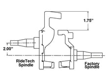Load image into Gallery viewer, Ridetech 67-69 GM F-Body 68-74 X-Body 64-72 A-Body Tall Spindles Pair - Detail View