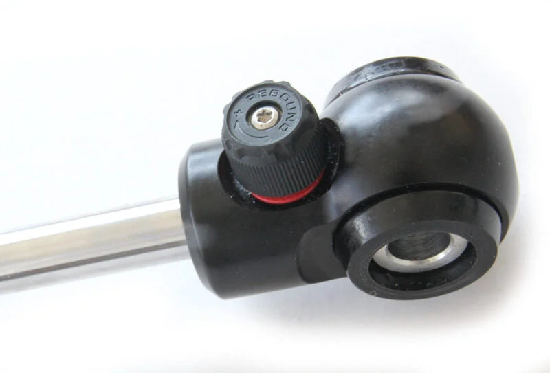 Ridetech 69-74 Chevrolet Blazer 2WD Front RQ-S Shock w/ 3.85in Stroke And Eye/Eye Mounting - Side View