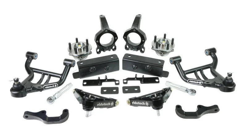 Ridetech 79-93 Ford Mustang w/ Aftermarket K-Member Front SLA Suspension System - Main Product View