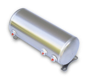 Ridetech Air Tank 3 Gallon Aluminum w/ 2- 1/4in Ports and 1- 1/8in Port - Main Product View
