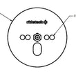Load image into Gallery viewer, Ridetech Airspring Pattern Plate wit 7/16 Nut Centered - Side View
