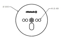 Load image into Gallery viewer, Ridetech Airspring Pattern Plate wit 7/16 Nut Centered - Side View