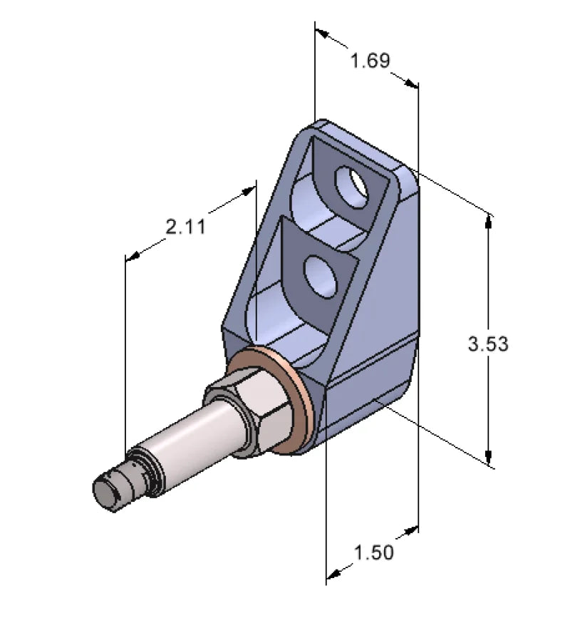 Ridetech Billet ShockWave Lower Rear Mount Pair - Installation View