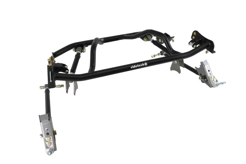Ridetech Bolt-On 4-Link System w/ Double Adj. Bars fits 1961-1965 Ford Falcon - Side View