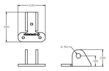 Load image into Gallery viewer, Ridetech Bracket to Mount C4 Corvette ShockWave Lower Control Arm - Side View
