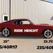 Load image into Gallery viewer, Ridetech Composite Leaf Spring w/ HQ Shock Kit - 2in Drop fits 1967-1970 Ford Mustang - Side View