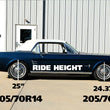 Load image into Gallery viewer, Ridetech Composite Leaf Springs w/ HQ Shocks - 2in Drop - Rear fits 1964-1966 Ford Mustang - Side View
