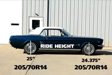Load image into Gallery viewer, Ridetech Composite Leaf Springs w/ HQ Shocks - 2in Drop - Rear fits 1964-1966 Ford Mustang - Side View