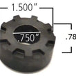 Load image into Gallery viewer, Ridetech Delrin Control Arm Single Bushing (1.5in Large OD / .750 ID / .785in OAL)